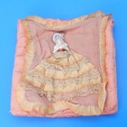 Vintage Half Doll Pin Cushion On Sachet Porcelain Figurine Bathing Beauty