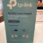 Tp-link Tl-pa7020p Av1000 2 Port Gigabit Passthrough Powerline Starter Kit