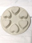 Clay Design Heart Shape Muffin Pan Iris Floral Easter Spring Valentine s 1990
