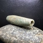 Ancient Pre Columbian Jade Tube Pendant Combine Shipping  609