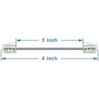 4pack 3 Inch Short Telephone Cord Cable Wall Cord For Landline Rj11 6p4c Male   
