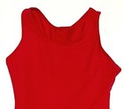 Natalie Theatrical Tank Leotard Bodysuit Keyhole Cut-out In Back Red New Girl