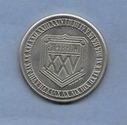Vintage Jan 27 1991 Super Bowl  Xxv Silver Anniversary Large Coin Medal Loose