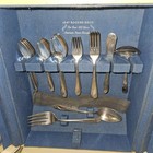 Vintage 1847 Rogers Bros Daffodil Silverware Flatware 61 Pieces Set With Box