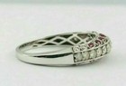 Art Deco Antique 3 10 Ct White Diamond Vintage Wedding Ring 925 Sterling Silver