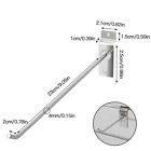 100pcs 6 8 10   Slatwall Hooks Hanger Display Hooks Single Rod Hook Retail Store