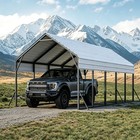 13x21 Ft Metal Carport 133  High-clearance Rv   Tractor Shelter Reinforced Frame