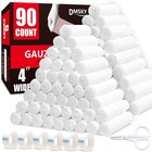 90 Pack Gauze Rolls 4  X 4 1 Yards - Individually Wrapped Wound Bandage Wraps