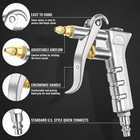 Adjustable Brass Air Nozzle Blow Gun  Heavy-duty Industrial Air Gun Blower With 