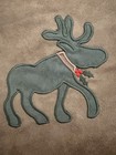 Christmas Stocking Moose Brown Faux Fur 19x11   
