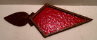 Modern Contemporary Red Kitetail Back Glass Lightning Rod Weathervane Arrow  2