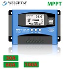 30-100a Mppt Solar Panel Regulator Charge Controller Auto Focus Tracking 12v 24v