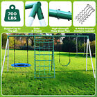 700lb Metal Playground Swing Set Outdoor Kids Children Backyard Swingset Playset