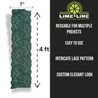 Lime Line Lace Airbrush Stencil For Custom Painting