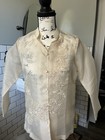 Vintage Elegant Cream Filipiniana Women s Barong Tagalog   Small   Sheer