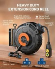 40 Ft Retractable Extension Cord Reel 10awg Sjtw 4 Outlet 20a 2500w Swivel Etl