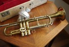 Vintage 1947 40 s E k Blessing Super Artist Model Trumpet With Case Euc