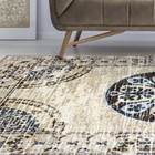 Distressed Medallion Large Washable Non Slip Area Rugs   Runner Rug   Door Mat