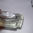 Clear Thick Glass Art Deco Cigar Cigarette Vintage Ashtray Ash Tray