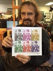 Stanley Mouse Hand Signed Original 1st Printing  Skeleton   Roses Coa