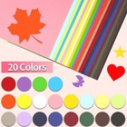 20 Sheets Colored Cardstock Paper A4 20 Assorted Colors 200gsm Craft Paper Set