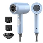 Professional Ionic Hair Dryer 1800w Fast Drying Low Noise Blow Dryer W  Nozzles