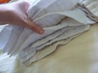 Used Mildly Stained Prefold Newborn Cloth Diapers Mixed Lot Of 20  plastic Pants
