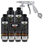 Raptor Charcoal Metallic Urethane Spray-on Truck Bed Liner Spray Gun  4 Liters