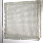 Vintage Reclaimed Architectural Glass Blocks 7-3 4  X 7-3 4  X 3-7 8 --lot Of 2