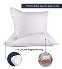 2 Pillow Set Duck Down Feather Pillow Luxury Breathable Natural Bedding 20x28