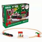 Brio World 36014 Christmas Steaming Train Set 27 Piece Interactive Toy Set
