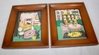 Margo Alexander Vintage Sophisticated Provincials Art Wood Framed Set Of 2 Mcm
