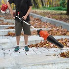 52cc Gas Power Hand Held Sweeper Broom Driveway Turf Artificial Grass Snow Clean