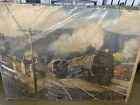 Grif Teller Pennsylvania Railroad Calendar Poster Only  working Partners  1947