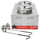 Countertop Food Soup Station Steam Table Warmer Commercial 2 Kettle Full Sz Pan