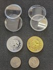 Amlo 2pcs   Manuel L  pez Obrador  2018-2024  Medallion 1 Gold   1 Silver Plated