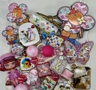 40 Pink Monogram Focal Beads For Beadable Pens Keychains Includes Pen 