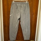 Nike Sweatsuit Sweatshirt Sweatpants Kids L Large Grey Black Logo Set