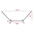 Garden 9ft Steel Hammock Stand Adjustable Hooks Carrying Bag 250 Lbs Capacity
