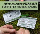Referenceready Fly Fishing Knot Cards  Waterproof Pocket Guide To 14 Sage