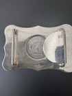 Sterling Silver Boyd-reno Belt Buckle With 1886 Morgan Silver Dollar    70-2