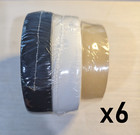 Bulk Hockey Tape - 18 Rolls Total - Black  6  White  6    Natural  6 