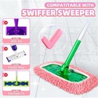 4 Pack Pink Reusable Chenille Mop Pads Fit For Swiffer 4 Pack 
