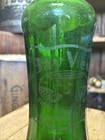 Vintage Seltzer Bottle Bay View Bottling Works Milwaukee Wisconsin Green Ribbed