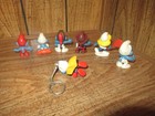 Lot Of 7 Vintage Smurf Pvc Character Figurines
