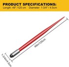 49  Skid Steer Hay Spear Quick Tach Attachment 3000lb Load W  2 Stabilizer Spear