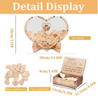 Wedding Guest Book Alternative Wooden Heart Guest Book With 80 Love Shapes