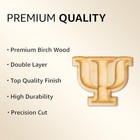 2 Pack Official Greek Wooden Letters For Crafts  Psi - 2  Classic Font Double   