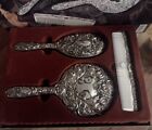 Vintage Godinger Silver Art Co Silverplate Vanity Set Brush Comb Mirror Nib 12aa