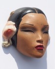 Rare Vintage 1930s Dorothy Margot Chinese Lady Face Mask Miniature Wall Decor